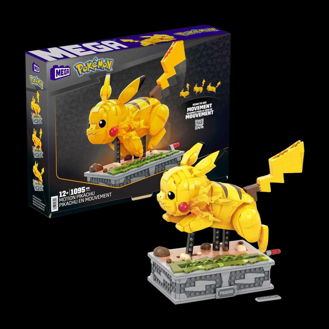 MAGA BOX OF Pokémon Motion Pikachu Building Brick Set With Mechanized Motion