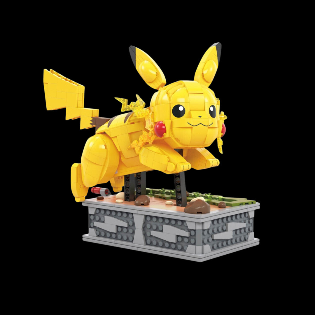 ALL ELEMENTS OF MEGA Pokémon Motion Pikachu Building Brick Set With Mechanized Motion