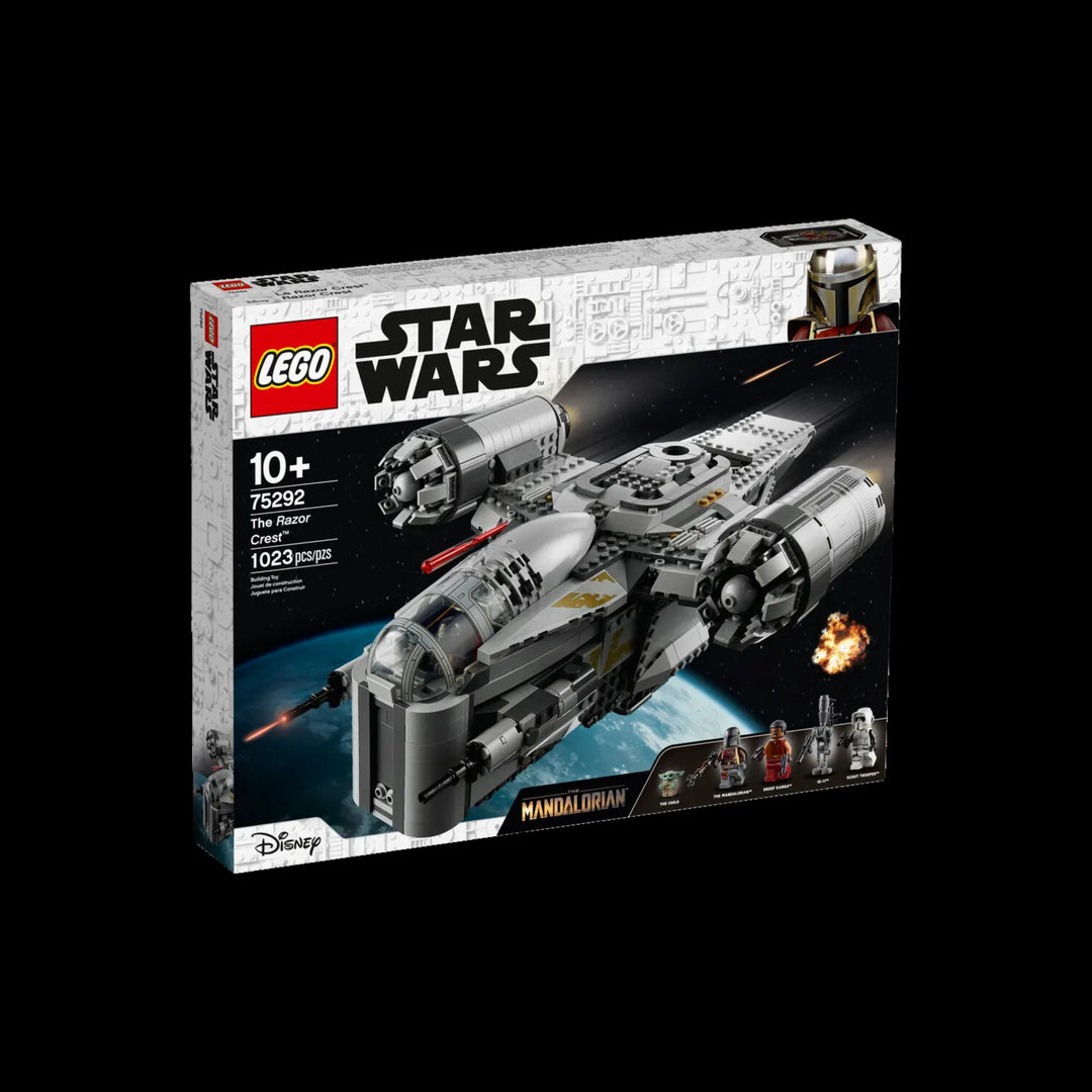 lego box of Mandalorian Razor crest 75292