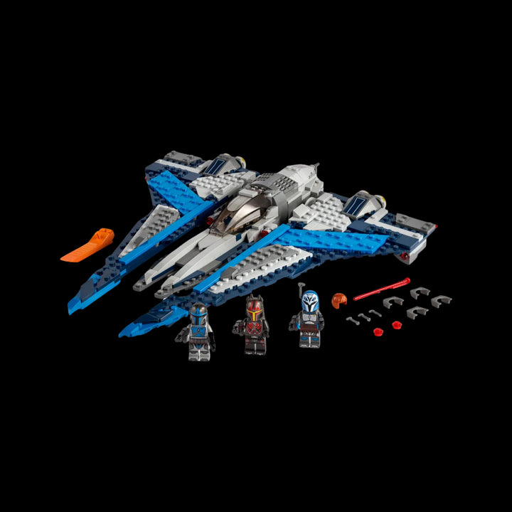 Fully assemble Mandalorian starfighter 75316 with all element