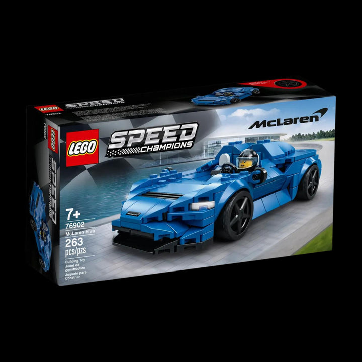 lego box of McLaren elva speed champs 76902