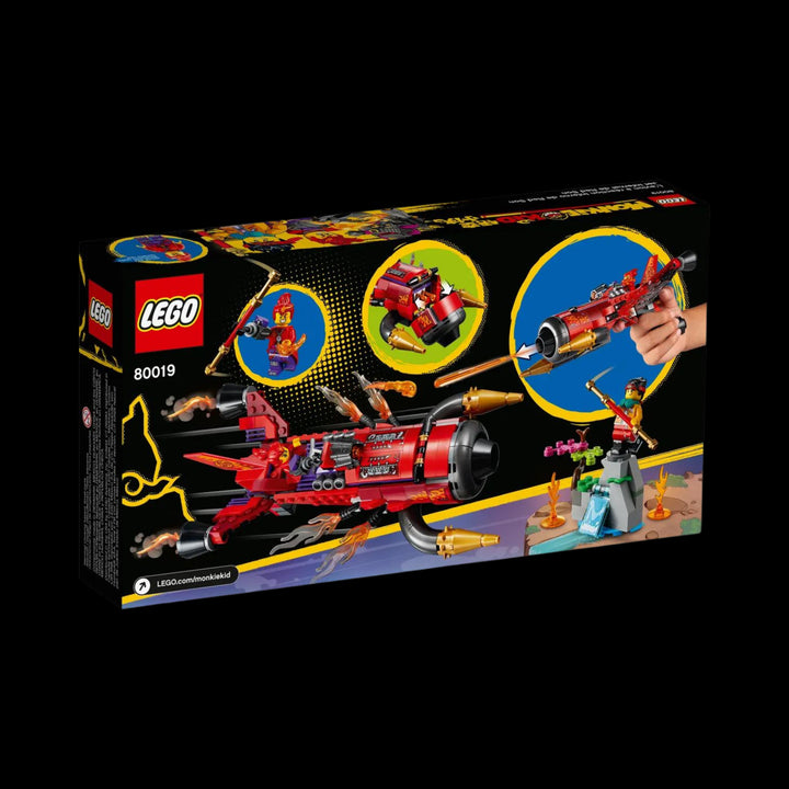 lego box of Monkie kid Red son's inferno jet 80019