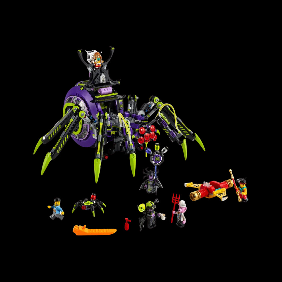 Fully assembel Monkie kid spider queen arachnoid 80022 with all element