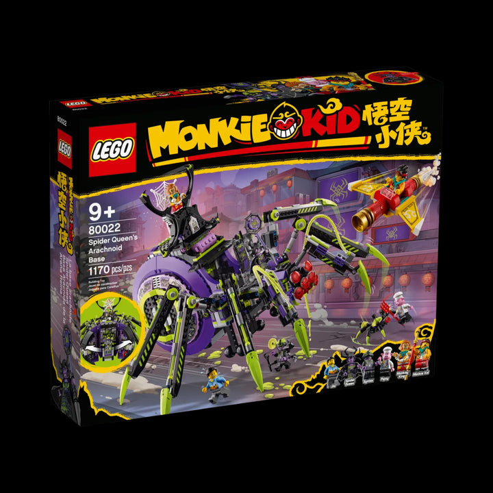 lego box of Monkie kid spider queen arachnoid 80022