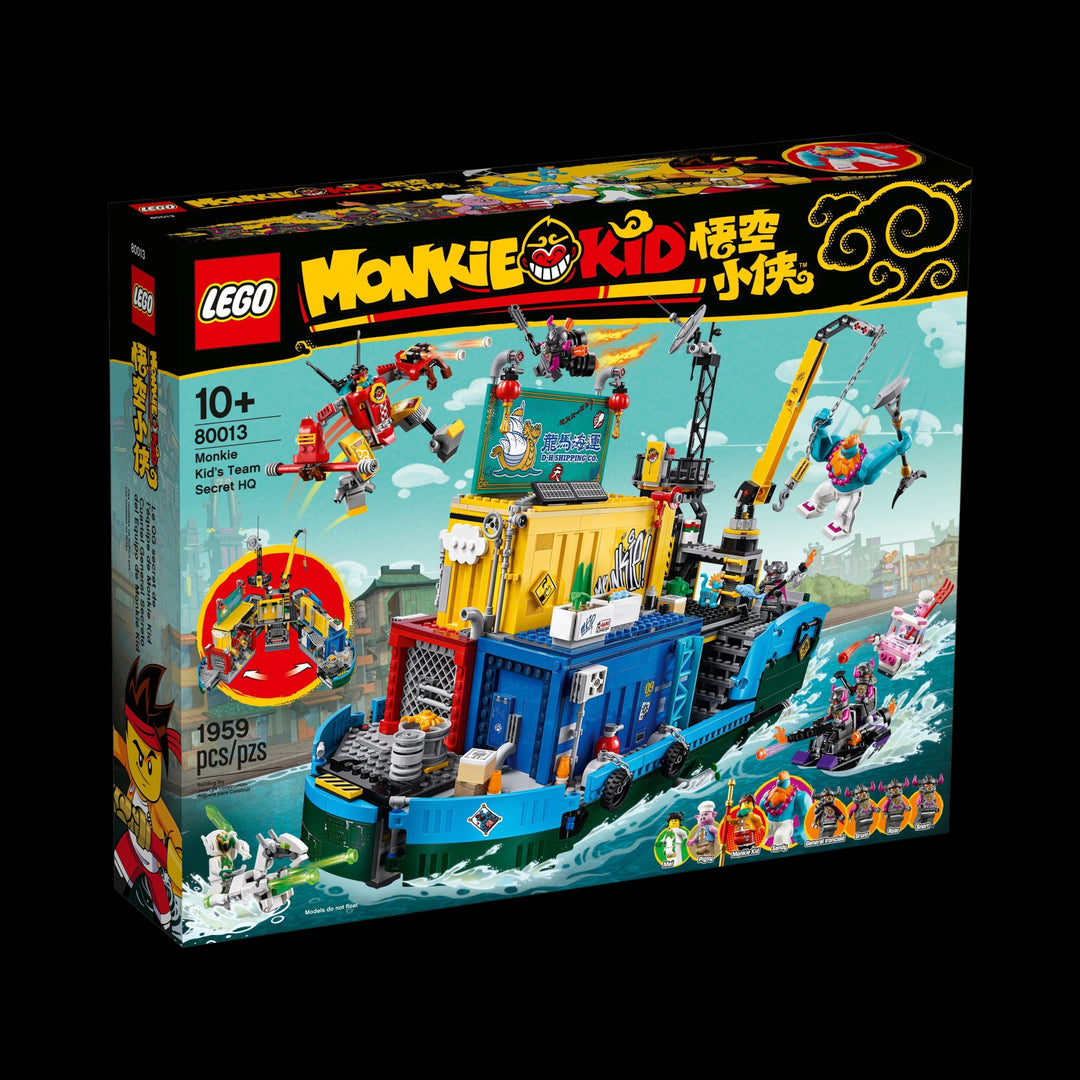 lego box of Monkie kid's team secret HQ 80013