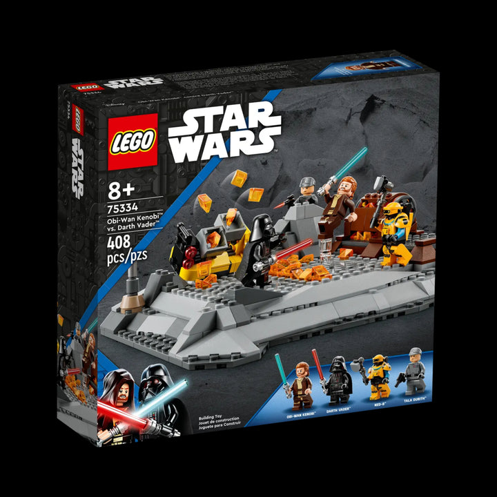 Lego box OF Obi Wan Kenobi Vs. Darth Vader 75334