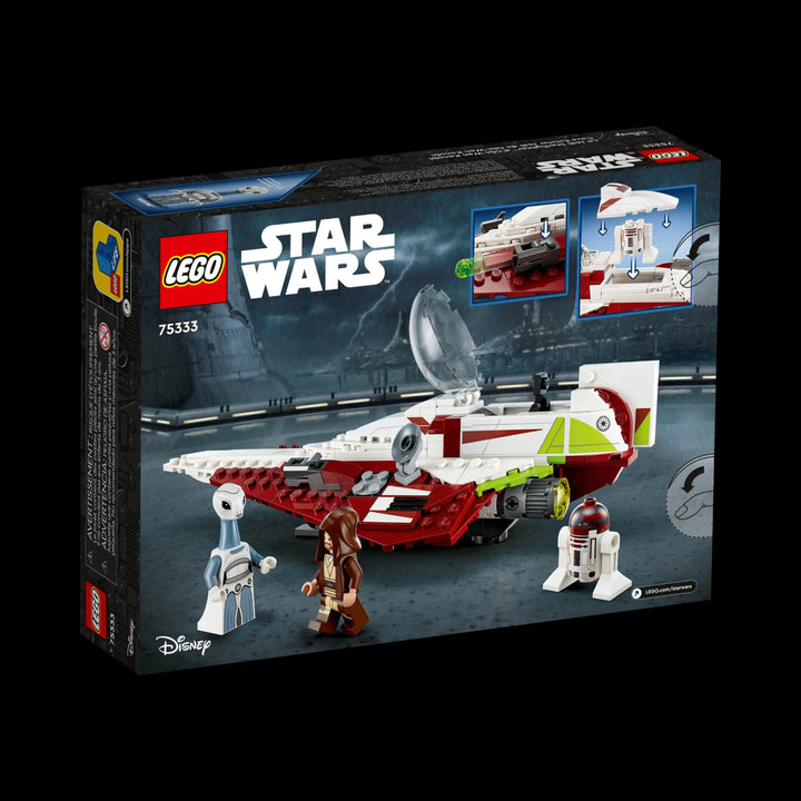 lego box of Obi-Wan Kenobi's Jedi Starfighter 75333