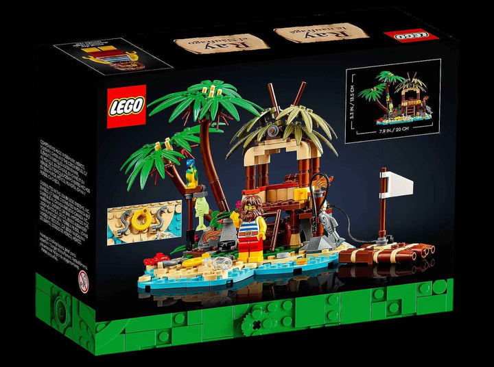 LEGO Ray the castaway set, back of box