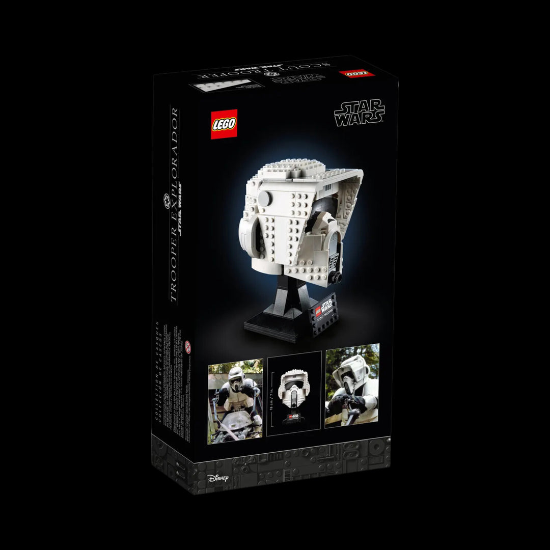 lego box of Scout trooper helmet 75305