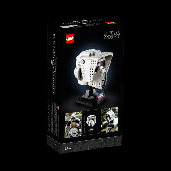 lego box of Scout trooper helmet 75305