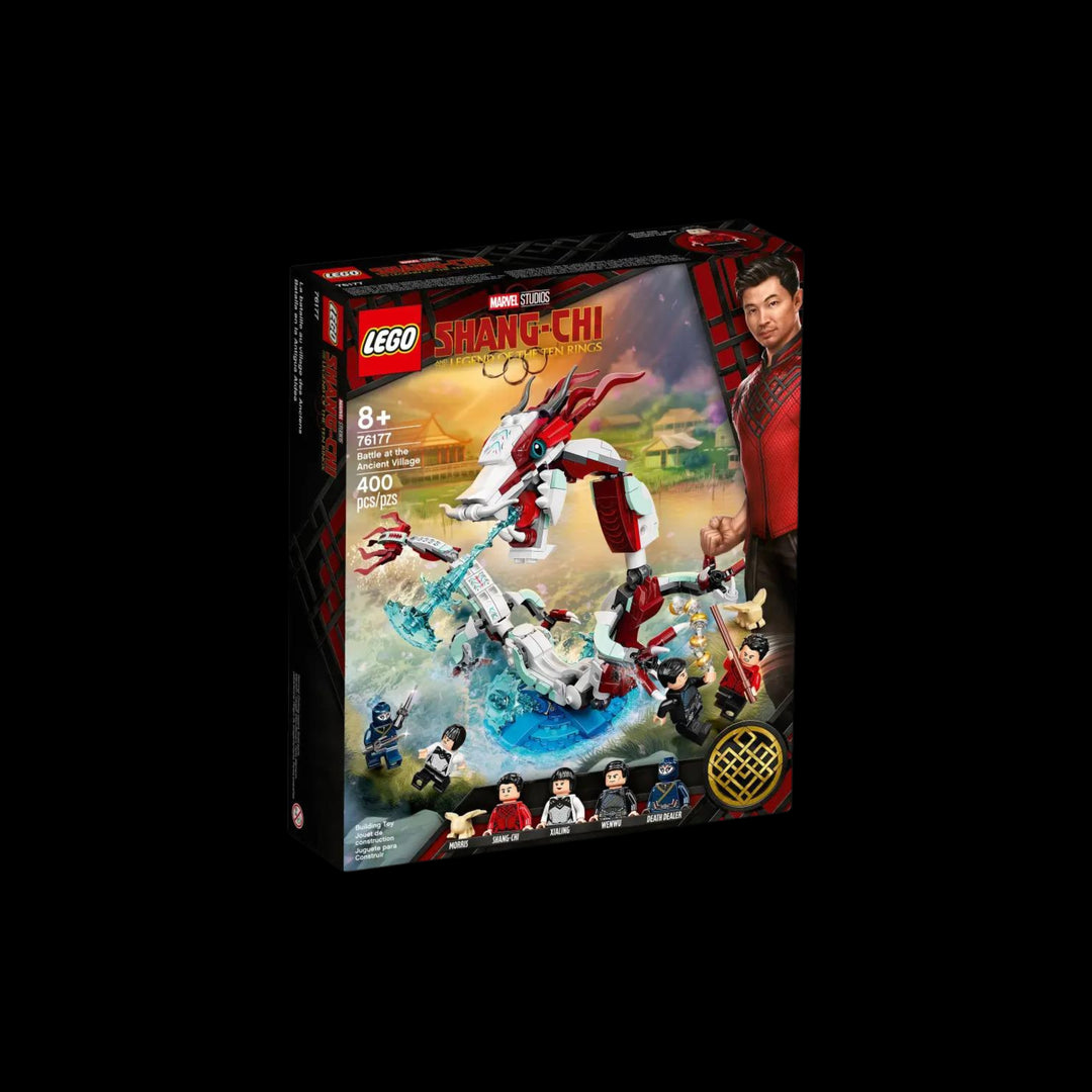 lego box of Shang chi battle at the ancient village 76177