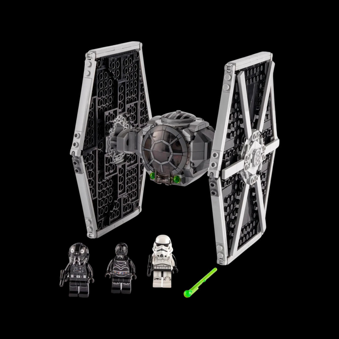 All elements of Star wars Imperial TIE fighter 75300