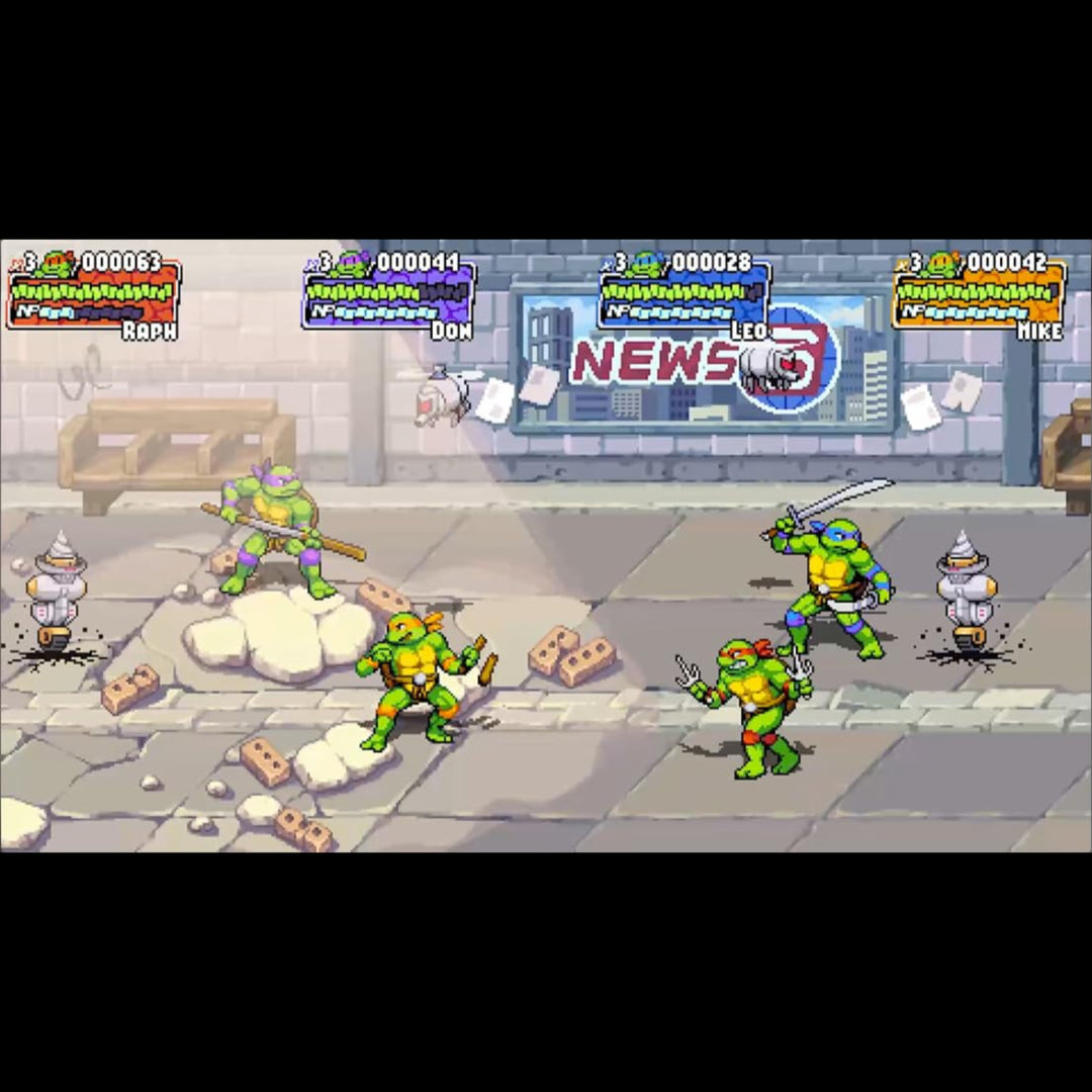 Gameplay of TEENAGE MUTANT NINJA TURTLES: SHREDDER'S REVENGE CLASSIC EDITION