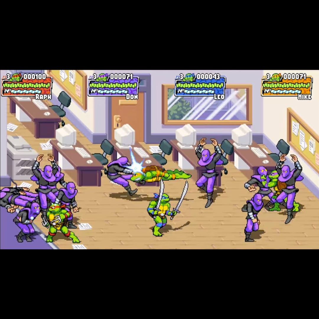 Gameplay of TEENAGE MUTANT NINJA TURTLES: SHREDDER'S REVENGE CLASSIC EDITION