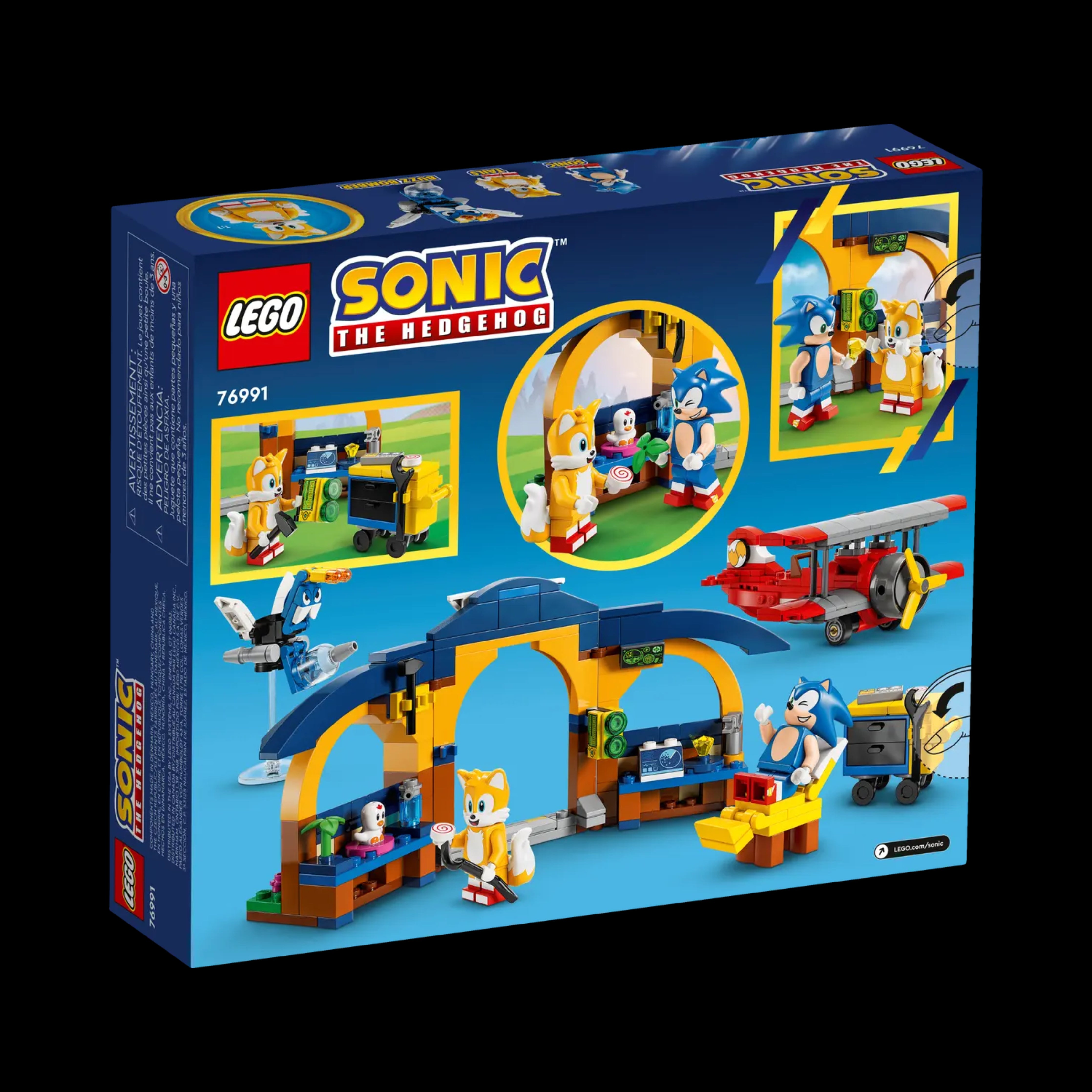 Sonic the hedgehog™ Tails' Workshop and Tornado Plane 76991