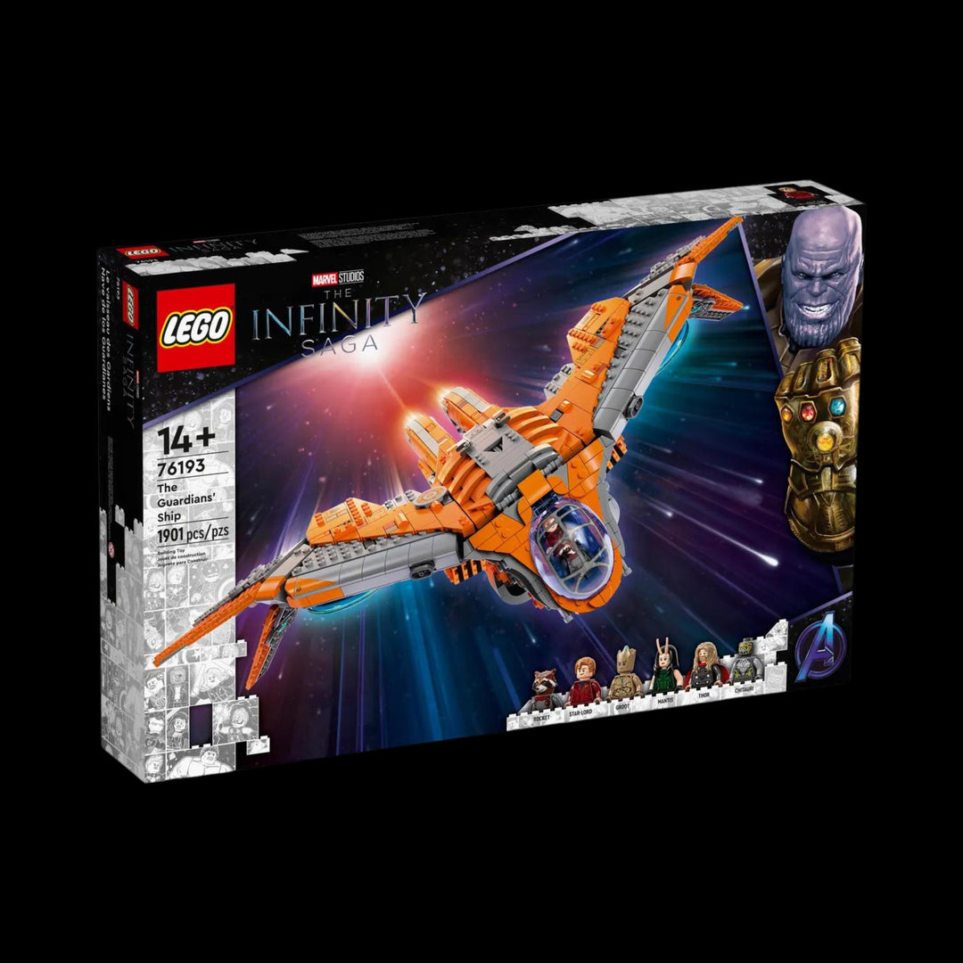 Lego box of The Gaurdians Ship 76193