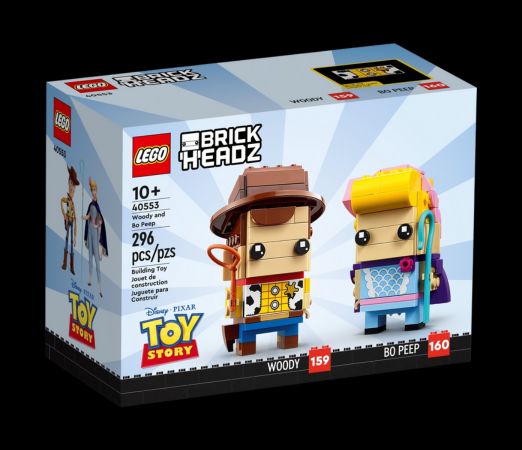 Lego box of Woody and Bo Peep