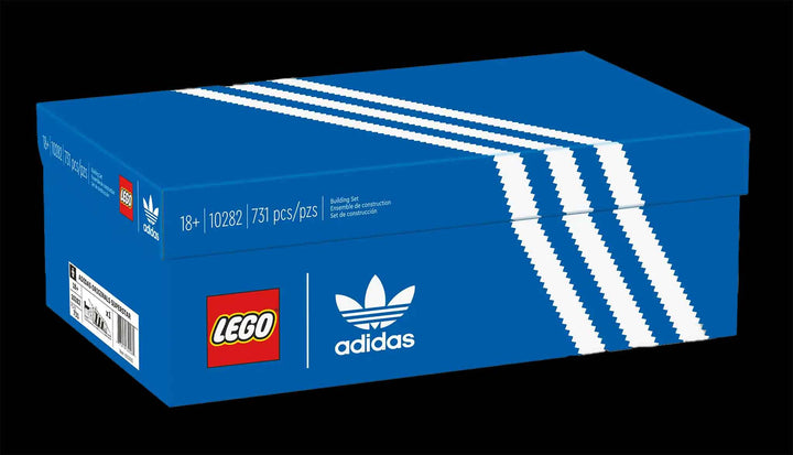 LEGO box of  adidas orginals superstar shoe 