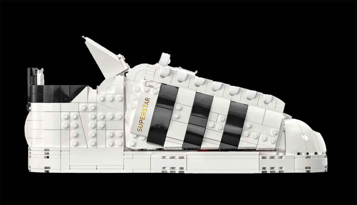 LEGO adidas orginals superstar shoe side view