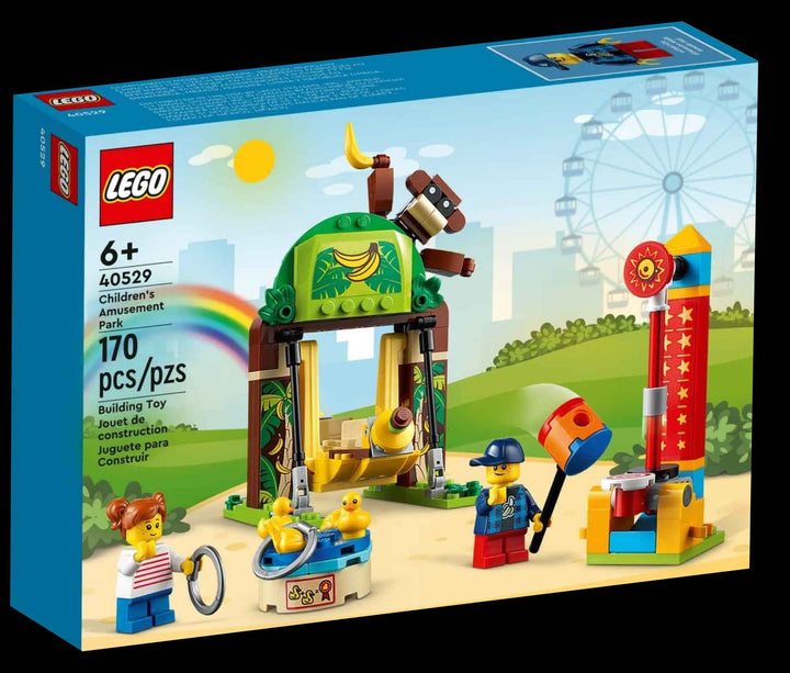 LEGO Children's amusement park set, box, Monkey, swing, lego city