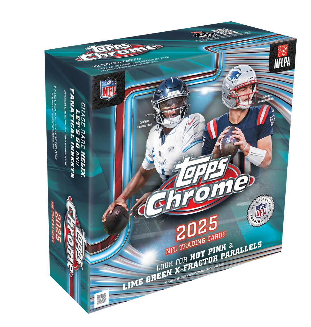 2025 Topps Chrome Football Mega Box stock product image