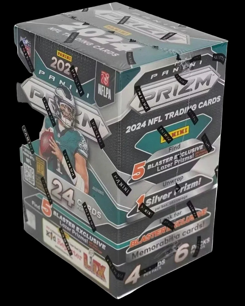 Panini stock packaging render of prizm2024, black background; original product art, not a shelf photo