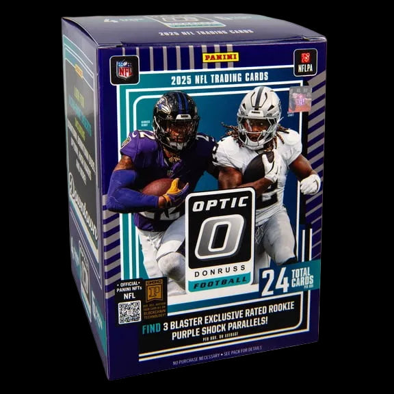 2025 Panini Donruss Optic Football Blaster Box – Purple Shock stock product image