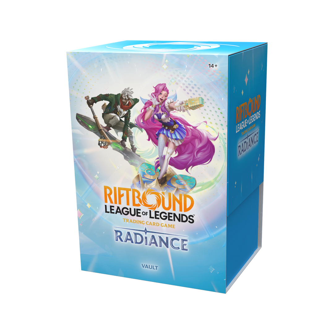 Riftbound Radiance Vault Bundle angled packaging view