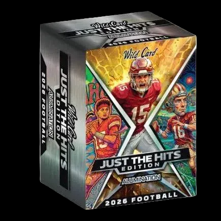 2026 Wild Card Alumination Just The Hits Football Hobby Jumbo Box stock product image